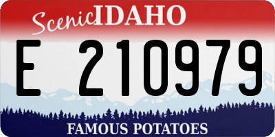 ID license plate E210979