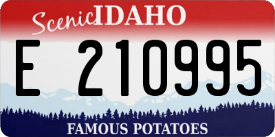 ID license plate E210995