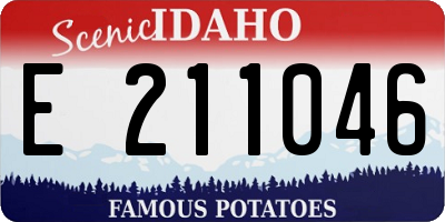 ID license plate E211046