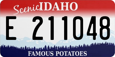 ID license plate E211048