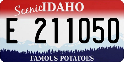 ID license plate E211050