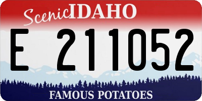 ID license plate E211052