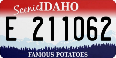 ID license plate E211062