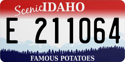 ID license plate E211064