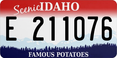 ID license plate E211076