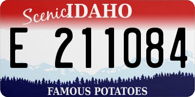 ID license plate E211084