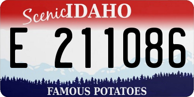 ID license plate E211086