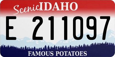 ID license plate E211097