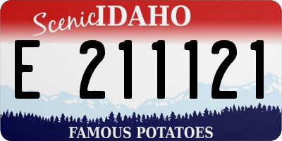 ID license plate E211121