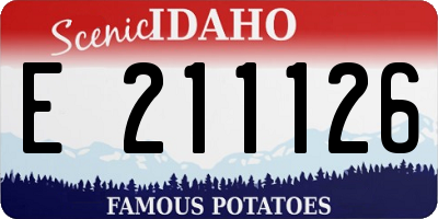 ID license plate E211126