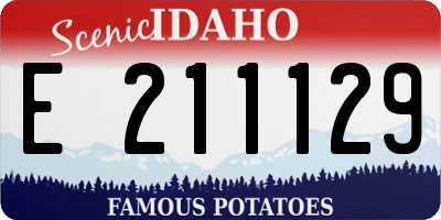 ID license plate E211129