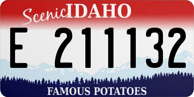 ID license plate E211132