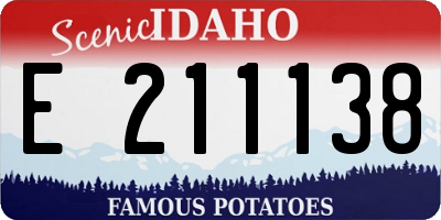 ID license plate E211138