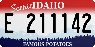 ID license plate E211142