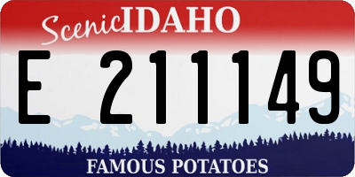 ID license plate E211149