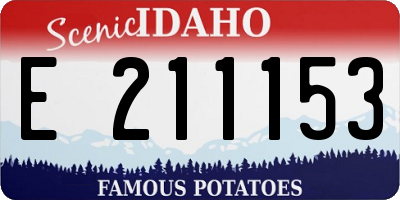ID license plate E211153
