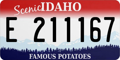 ID license plate E211167