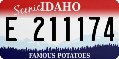 ID license plate E211174