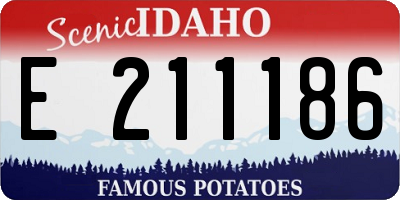 ID license plate E211186