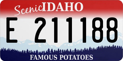 ID license plate E211188