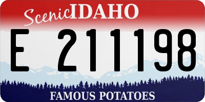 ID license plate E211198