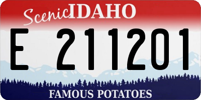 ID license plate E211201