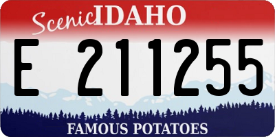 ID license plate E211255