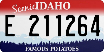 ID license plate E211264