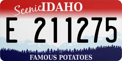 ID license plate E211275