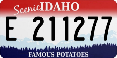 ID license plate E211277
