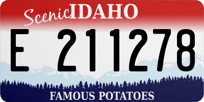 ID license plate E211278