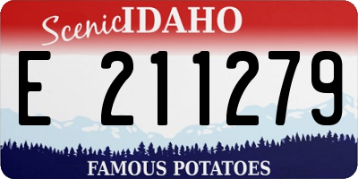 ID license plate E211279