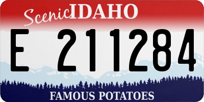 ID license plate E211284