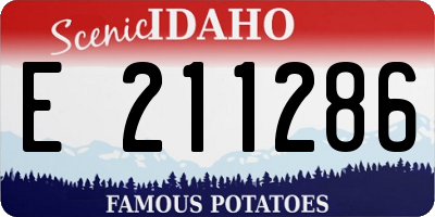 ID license plate E211286