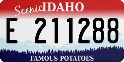 ID license plate E211288