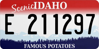 ID license plate E211297