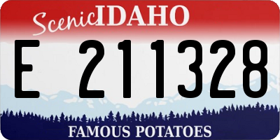 ID license plate E211328