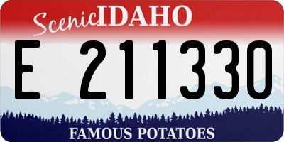 ID license plate E211330