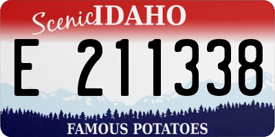 ID license plate E211338