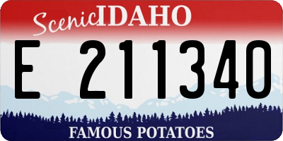 ID license plate E211340