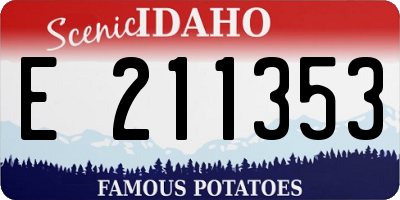 ID license plate E211353