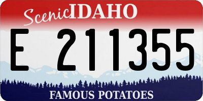 ID license plate E211355