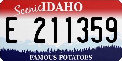 ID license plate E211359