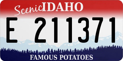 ID license plate E211371