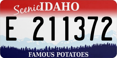 ID license plate E211372