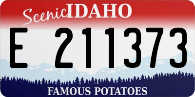 ID license plate E211373