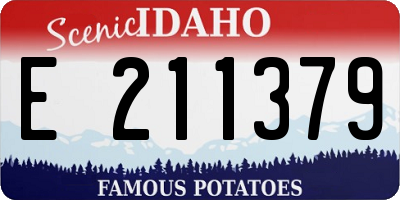 ID license plate E211379