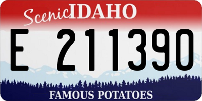 ID license plate E211390