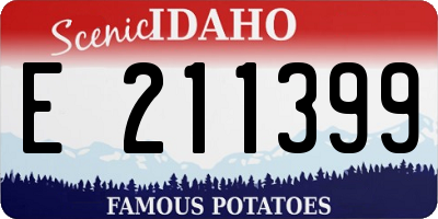 ID license plate E211399