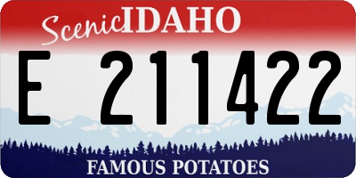 ID license plate E211422